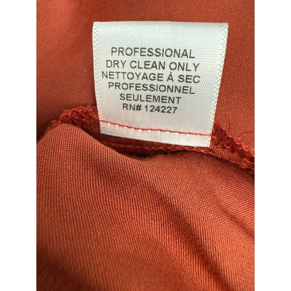 NWT Misa Los Angeles Blair Dress Burnt Orange Midi Trench Style Size S - Picture 11 of 12